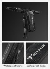 engwe front bicycle bag with waterproof fabric and zipper