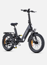 a black engwe l20 3.0 boost urban e bike